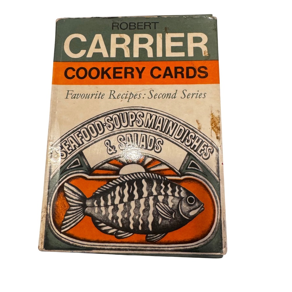 Robert Carrier Cookery Cards Recipes Second Series Seafood 20 Cards Boxed 1967